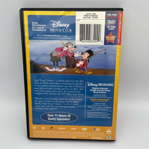 Disney Goof Troop Volume 1 Disney DVDs Exclusive Out of Print. Rare. Complete - Picture 3 of 6